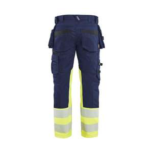 BLAKLADER - 113011498933D112 Pantalon haute visibilité Stretch Bleu marine/jaune-EAN 7330509949337 HI-VIS WORKWEAR - Product Image 2
