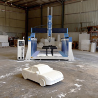 Routeur CNC 5 axes EPS direct usine pour découpe et gravure de mousse de polystyrène avec axe rotatif