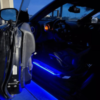 Plaque de seuil de seuil de porte de voiture sans fil à induction magnétique à Led coloré Lumière de plaque de seuil de porte de voiture Luz de bienvenida