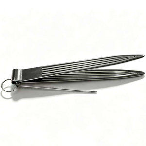 Metal Incense <b>Holder</b> Friction Fire Starter Tong Clip with Steel <b>Rod</b> Keychain for Outdoor Camping - Product Image 4