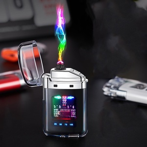 Đèn Pin Windproof điện nhẹ hơn có thể sạc lại hồ quang kép Plasma nhẹ hơn với hiển thị điện kỹ thuật số - Product Image 2