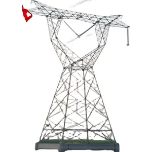 electrical transmission iso certificated galvanized steel poles towers 110kv 132 kv 220kv 550kv 30 meter tower