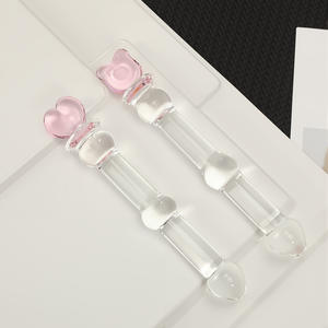 ดิ๊กโด้แก้วสำหรับผู้หญิง หลายแบบ ของเล่นผู้ใหญ่ SM ของเล่นสำหรับการสำเร็จความใคร่ทางทวารหนักสำหรับผู้หญิง ผลิตภัณฑ์ทางเพศสำหรับผู้หญิง ดิ๊กโด้ - Product Image 4