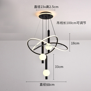 Đèn chùm trang trí nội thất cao cấp Luxury Lustre <span class=keywords><strong>Fancy</strong></span> Lamparas 85W ba màu 165-265V, kiểu dáng đèn thả trần năm <span class=keywords><strong>2025</strong></span> - Product Image 3