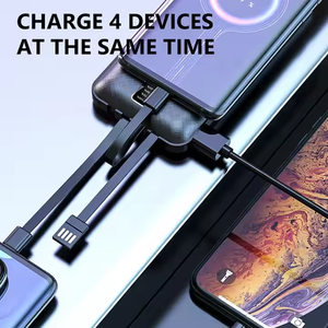 2024 מיני בנק כוח 20000 mah מטען חשמל 4 ב-1 נייד עם כבל נתונים דק במיוחד בנק כוח קטן 10000 mah - Product Image 5