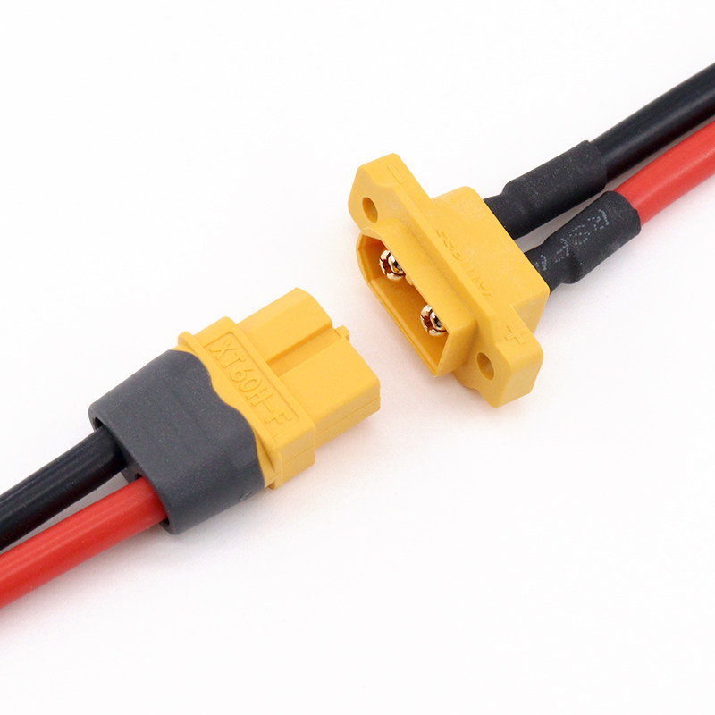 XT60E-F female connector, 12 gauge wire, 3.4 square millimeters