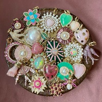 Pendentif en acier inoxydable Daisy Y, motif lune incrustée de zircon, accessoires de bijoux DIY pour chaîne de collier – Vente chaude