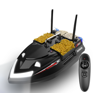 <span class=keywords><strong>Bateau</strong></span> d'appâtage V802 à double antenne pour la pêche en lac, le <span class=keywords><strong>meilleur</strong></span> <span class=keywords><strong>bateau</strong></span> de pêche avec sac, contrôle sans fil, 4 compartiments à appâts, libération des hameçons - Product Image 1