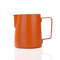Offre Spéciale 350ml acier inoxydable métal mesure café cuisson à la vapeur pichet tasse expresso Barista outils lait moussant cruche lait pichet