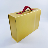 Boîte cadeau en carton rigide pliable magnétique, recyclable, avec logo personnalisé, impression quadricolore, finition mate gaufrée