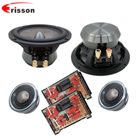 Sistem Audio Mobil 2-Way 6.5\" Kelas Atas Suara Jernih Sempurna dengan Woofer Klakson Elektrik & Speaker Midrange Komponen Mobil