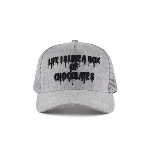 昂冠休闲快照帽3d刺绣帽黑色5面板卡车司机棒球帽gorras originales