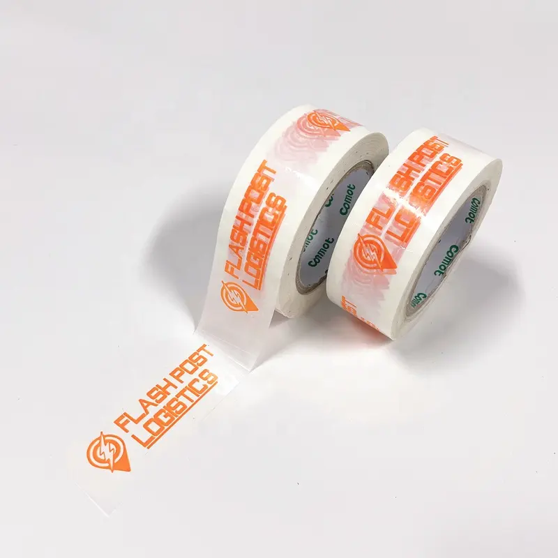 ロゴが印刷されたカスタムロゴ粘着テープ安いボップテープジャンボロール
