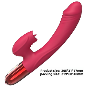 هزاز قوي للبظر للنساء مع خاصية التسخين، جهاز مص وتحفيز للبظر، ألعاب جنسية للإناث - Product Image 1