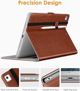 Étui Folio en cuir de qualité supérieure avec porte crayon <span class=keywords><strong>Apple</strong></span>, étui de protection pour <span class=keywords><strong>iPad</strong></span> <span class=keywords><strong>Pro</strong></span> 9.7/Air 2/Air 9.7 pouces 5e/6e génération - Product Image 4