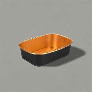 Bol à salade en papier doré ou argenté, gobelets à soupe jetables avec couvercle, boîte à repas à emporter, contenants en papier pour nouilles - Product Image 3