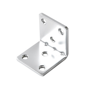 Support d'angle en L en acier laminé à froid à 90 degrés pour meubles et armoires - Product Image 3