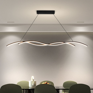 <span class=keywords><strong>Lustre</strong></span> de salle à manger long modèle design personnalisé créatif suspension de bar scandinave <span class=keywords><strong>lustre</strong></span> Wave - Product Image 4