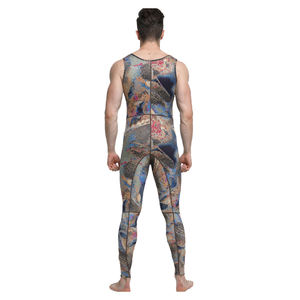 Personnalisé 3mm 5mm Deux Pièces Camouflage Hommes Néoprène Sans Fermeture À Glissière Pêche Sous-Marine Chasse Sous-Marine Combinaison de Plongée avec Capuche - Product Image 4