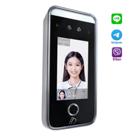 Line Telegram Viber App SMS notificación biométrica Sistema de asistencia de tiempo reconocimiento facial control de acceso para la escuela y la Oficina