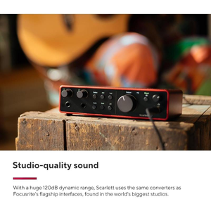 Interfaz de Audio Externa USB Portátil para <span class=keywords><strong>Scarlett</strong></span> 2I2 de 3.ª Generación para Karaoke, Transmisión en Vivo y Grabación de Instrumentos - Product Image 4