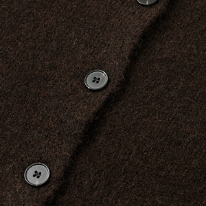 <span class=keywords><strong>Cardigan</strong></span> en mélange de laine d'alpaga pour femme, col rond, tricoté, boutonné, doux, chaud, manches longues, coupe courte, <span class=keywords><strong>marron</strong></span> <span class=keywords><strong>foncé</strong></span> - Product Image 5