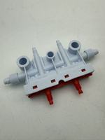 Accessoires pour machines à tisser textiles Saurer, Pièces de rechange pour torsadeuses Volkmann, Vanne centrale blanche en plastique pour métier à tisser