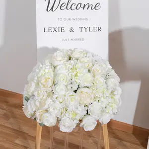 Arrgelo Flores مركز الزفاف De Mesa De Flores arficiales Para Bodas