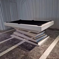 Table de billard en pierre naturelle 2 en 1, dernière conception Ziggurat, ardoise de couleur, chêne, pyramide russe longue durée