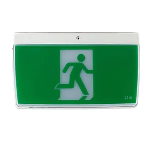 4W exit sign combo pvc for Lights SAA rechargeable emergency light exit sign supplier
