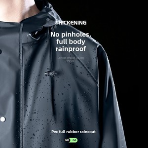 Ensemble <span class=keywords><strong>de</strong></span> pluie professionnel pour moto, imperméable, 2 pièces, design réfléchissant, pour hommes et femmes, idéal pour la livraison en scooter - Product Image 4