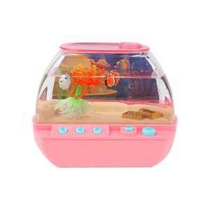 Bemay <span class=keywords><strong>Toy</strong></span> LEDライトアップタンクは水生ペット、音楽付きの魚水族館、子供のための物語と子守唄を育てます - Product Image 4