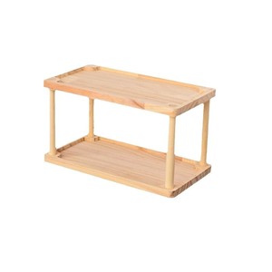 Étagère de bureau multicouche en bois de pin pour le rangement des tasses à eau et des articles divers pour les organisateurs de tiroirs de bureau. - Product Image 3