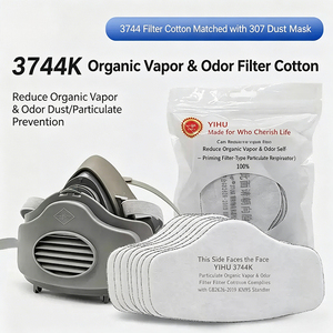 Masque anti-poussière Yihu 307 <span class=keywords><strong>à</strong></span> fixation sur la tête, <span class=keywords><strong>filtre</strong></span> anti-particules industrielles <span class=keywords><strong>pour</strong></span> le polissage de pierres, les mines de charbon et la décoration - Product Image 1