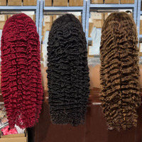 Lidemei 100% Echthaarperücke aus burmesischem, lockigem Haar, kleberlos, 13x4 Lace Front Perücken für schwarze Frauen, vorgezupft, 13x6 HD Lace Frontal Perücke