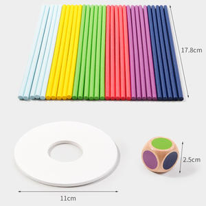 COMMIKI 2024 jouets <span class=keywords><strong>montessori</strong></span> <span class=keywords><strong>6</strong></span> <span class=keywords><strong>mois</strong></span> bébé tige besoins spéciaux jouets sensoriels tige coloré équilibre bâton jouet jeu - Product Image 5