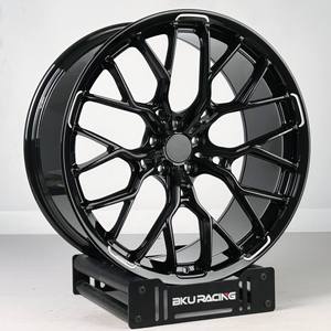 Jantes forgées Bku 5x120.65 pour <span class=keywords><strong>Chevrolet</strong></span> <span class=keywords><strong>Corvette</strong></span> C6 C5 C7 <span class=keywords><strong>C8</strong></span> C4 ZR1 Z06 19 20 21 pouces, jantes en alliage noir, jantes de course - Product Image 4