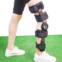 Attelle orthopédique réglable en néoprène 2025 pour genou, avec charnière et contrôle de l'amplitude de mouvement, pour correction de l'abduction de la hanche et du pied arqué, avec protection par ressort