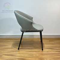 Chaise de designer italienne pour la maison, mobilier moderne pour salle à manger, siège attaché au dossier, cuir PVC, fauteuil de luxe pour hôtel, chaises de salle à manger