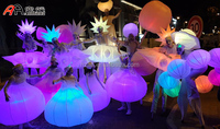 Déguisement gonflable de défilé de festival avec lumière LED