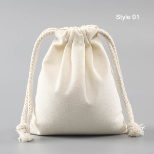 Mua sắm tùy chỉnh giày quần áo Túi Quà Tặng bao bì Dây Kéo Túi bông in - Product Image 4