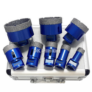 10PCS Lochschneider-Kit M14 Vakuum gelötete Diamant bohrkern bohrer mit ultra dünner 1,1-mm-Schneidscheibe für Marmor keramik fliesen - Product Image 4