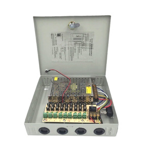 12V Centralized Power Supply Box 220V to 12V 5A 9 Channel Surveillance <b>Camera</b> Switching Power Supply LED Transformer - Product Image 1