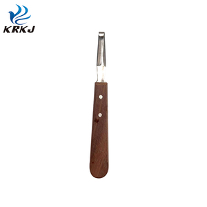 CETTIA KD934 herrador manual de corte de pezuña cuchillo de hoja estrecha de acero inoxidable con mango de madera - Product Image 2