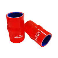 Tuyau de refroidissement en silicone rouge surélevé sur mesure pour radiateur intercooler de moteur de voiture avec anneaux