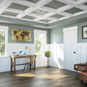 Molduras Modernas de Madera de Pino, Imprimadas en Blanco, Impermeables, Ecológicas, Duraderas, Decoración de Interiores, Zócalo - Product Image 5