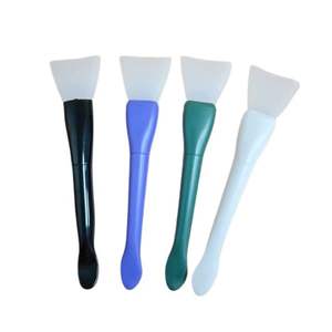 2 in 1 in Silicone morbido pennello maschera facciale con cucchiaio per le donne maschera per il viso di fanghi da te Mix applicatore per la cura della pelle strumenti di bellezza - Product Image 2