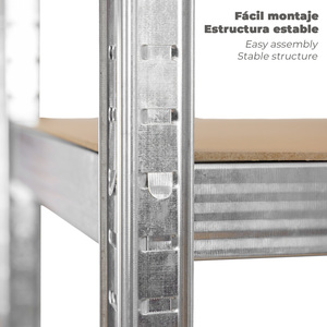 Modulo Scaffalatura Senza Bulloni 90x40x180 cm (5 Ripiani) - Product Image 4