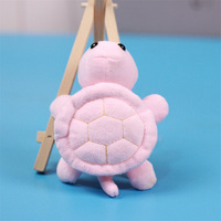 Mini porte-clés en peluche tortue de dessin animé, adorable mini tortue verte en peluche, porte-clés en peluche de dessin animé
