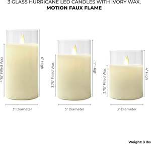 Velas LED de Plástico Color Marfil con Pilas para Decoración de Mesa en Bodas, Cumpleaños y Fiestas - Product Image 4